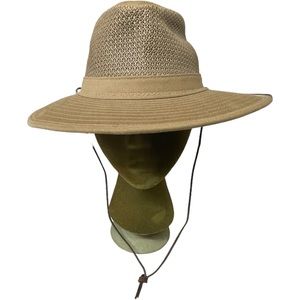 Herschel H1H safari men’s hat Vented Tan made in USA Medium